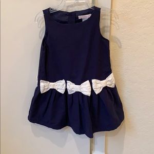 Janie and Jack navy and white dress